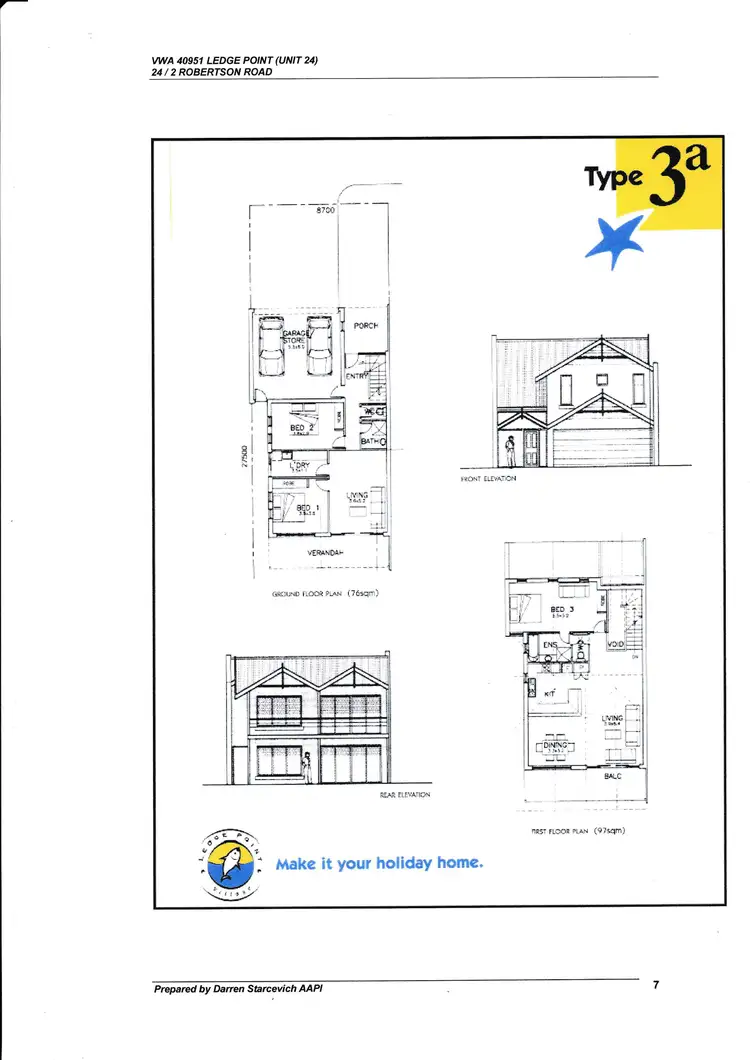 Floorplan of Homely villa listing, 24/2 Robertson Road, Ledge Point WA 6043