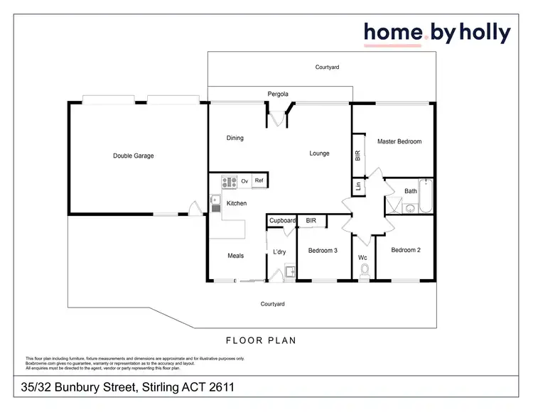 Floorplan of Homely townhouse listing, 35/32 Bunbury Street, Stirling ACT 2611