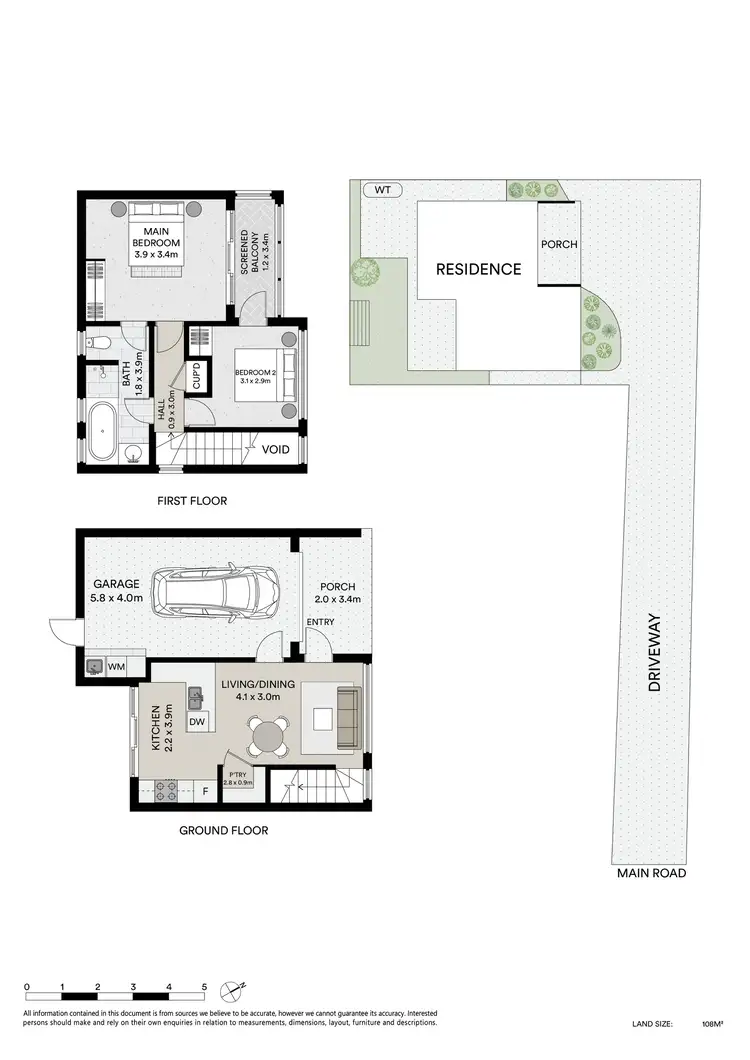Floorplan of Homely townhouse listing, 2/430 Main Road, Golden Point VIC 3350
