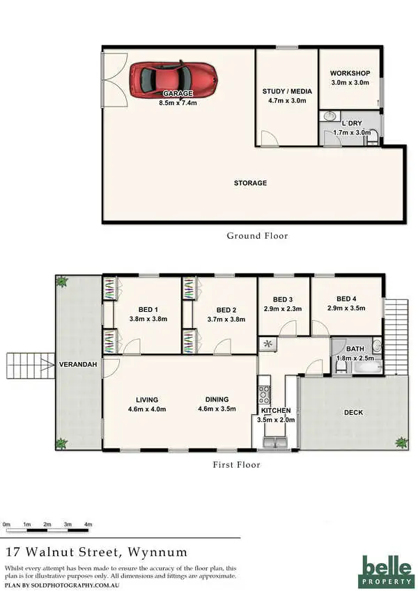 Floorplan of Homely house listing, 17 Walnut Street, Wynnum QLD 4178