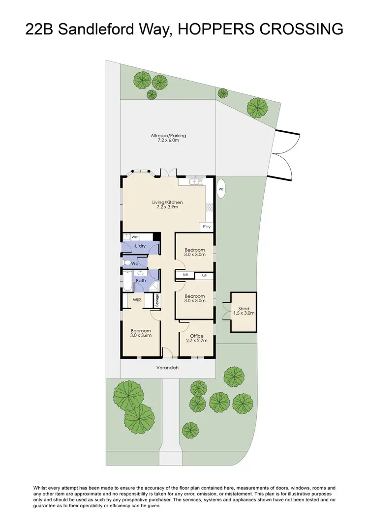 Floorplan of Homely house listing, 22B Sandleford Way, Hoppers Crossing VIC 3029