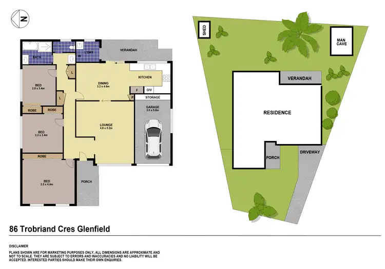 Floorplan of Homely house listing, 86 Trobriand Crescent, Glenfield NSW 2167