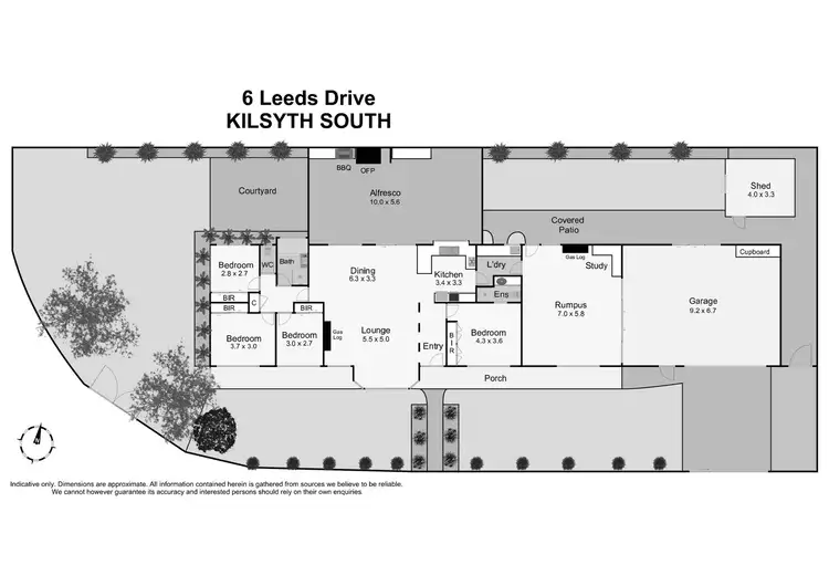 Floorplan of Homely house listing, 6 Leeds Drive, Kilsyth South VIC 3137