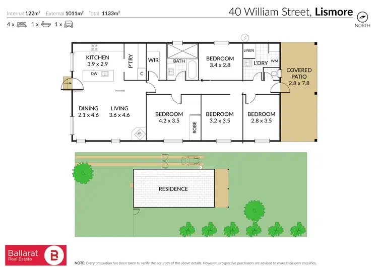 Floorplan of Homely house listing, 40 William Street, Lismore VIC 3324