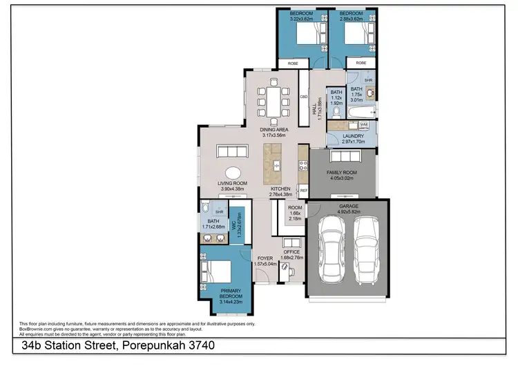 Floorplan of Homely house listing, 34B Station Street, Porepunkah VIC 3740
