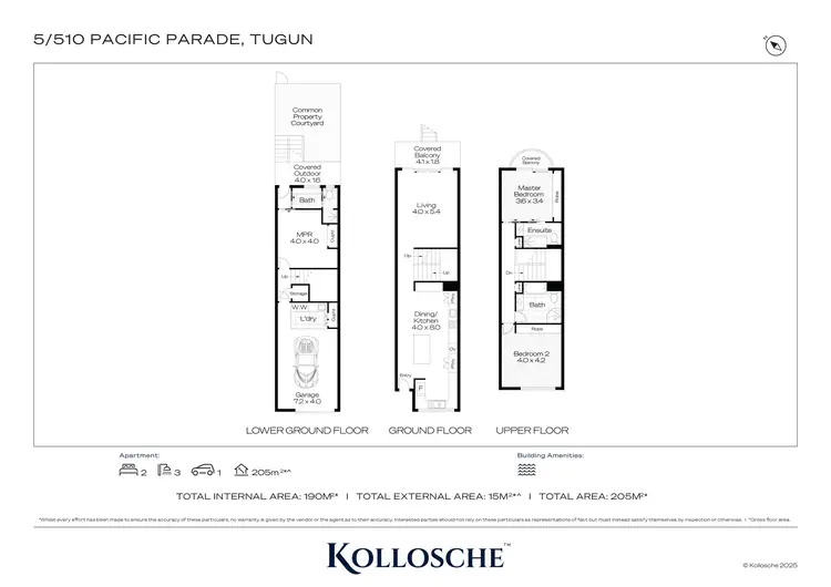 Floorplan of Homely townhouse listing, 5/510 Pacific Parade, Tugun QLD 4224