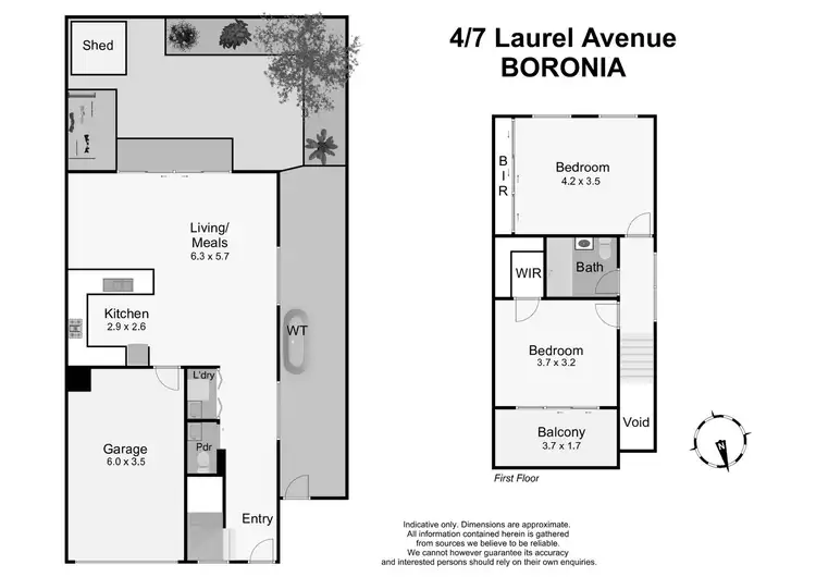 Floorplan of Homely townhouse listing, 4/7 Laurel Avenue, Boronia VIC 3155