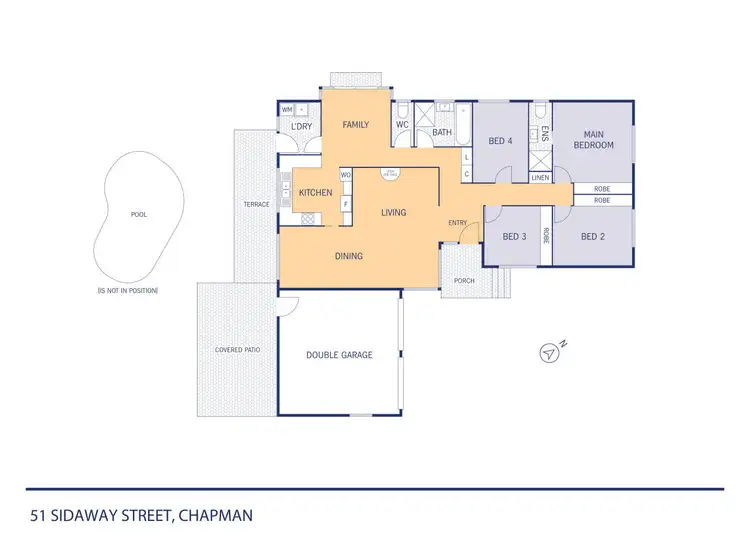 Floorplan of Homely house listing, 51 Sidaway Street, Chapman ACT 2611