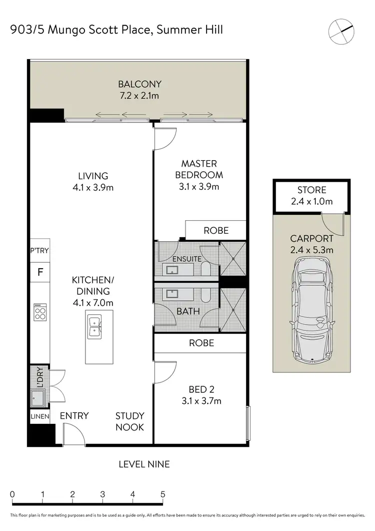 Floorplan of Homely unit listing, 903/5 Mungo Scott Place, Summer Hill NSW 2130