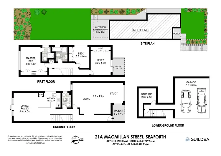 Floorplan of Homely townhouse listing, 21A Macmillan Street, Seaforth NSW 2092
