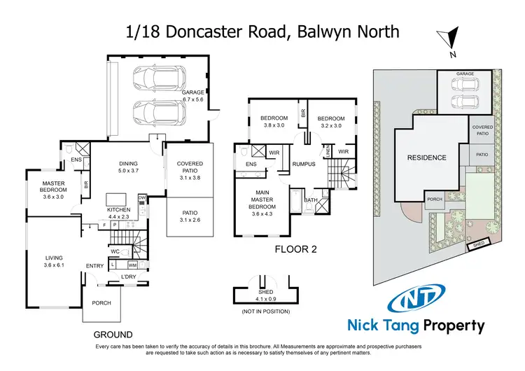Floorplan of Homely townhouse listing, 1/18 Doncaster Road, Balwyn North VIC 3104