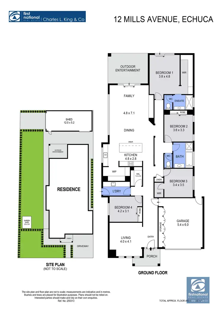Floorplan of Homely house listing, 12 Mills Avenue, Echuca VIC 3564