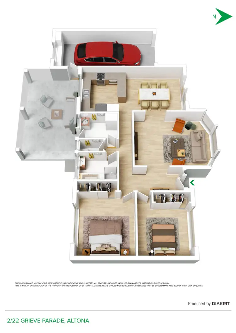 Floorplan of Homely unit listing, 2/22 Grieve Parade, Altona VIC 3018