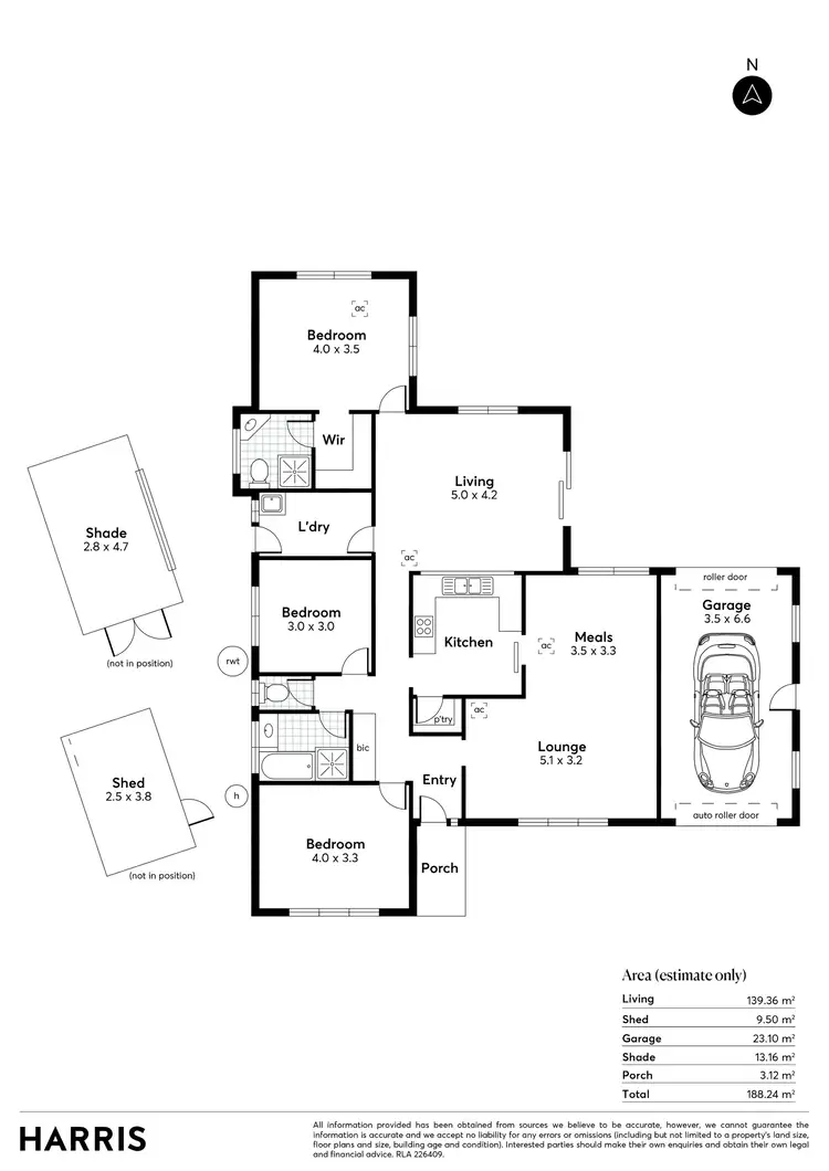 Floorplan of Homely house listing, 3 Rosina Crescent, Port Elliot SA 5212