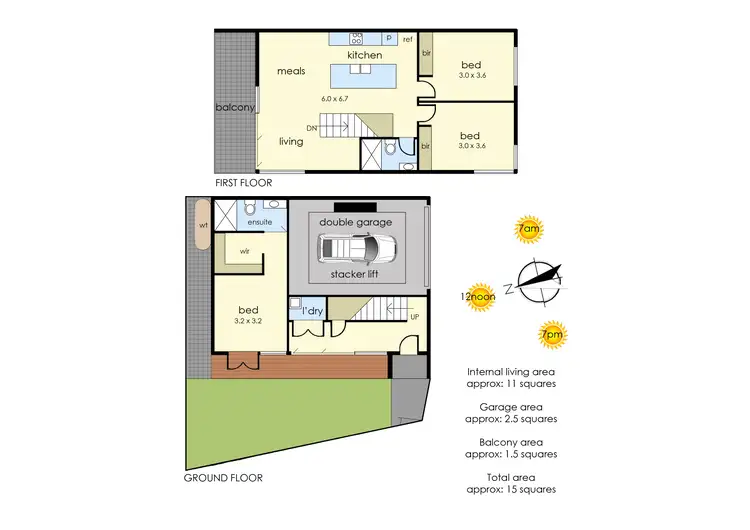 Floorplan of Homely townhouse listing, 1/19 Inglis Avenue, Frankston VIC 3199