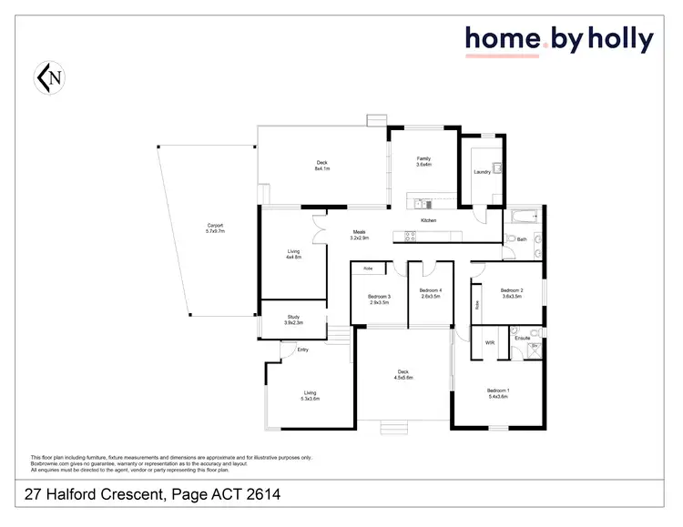 Floorplan of Homely house listing, 27 Halford Crescent, Page ACT 2614