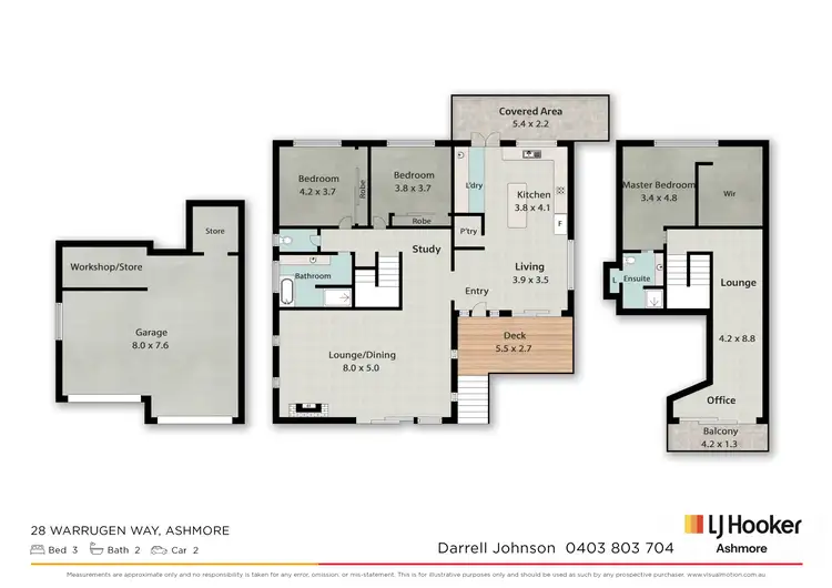 Floorplan of Homely house listing, 28 Warrungen Way, Ashmore QLD 4214