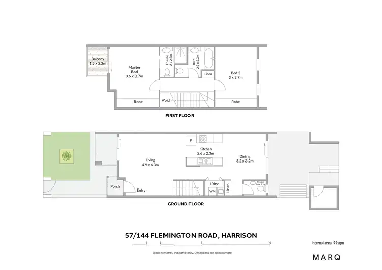 Floorplan of Homely townhouse listing, 57/144 Flemington Road, Harrison ACT 2914