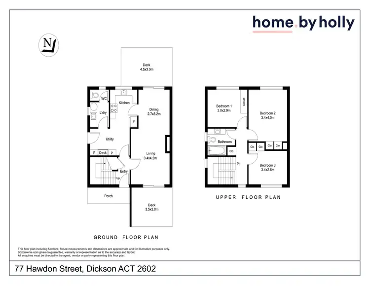 Floorplan of Homely house listing, 77 Hawdon Street, Dickson ACT 2602