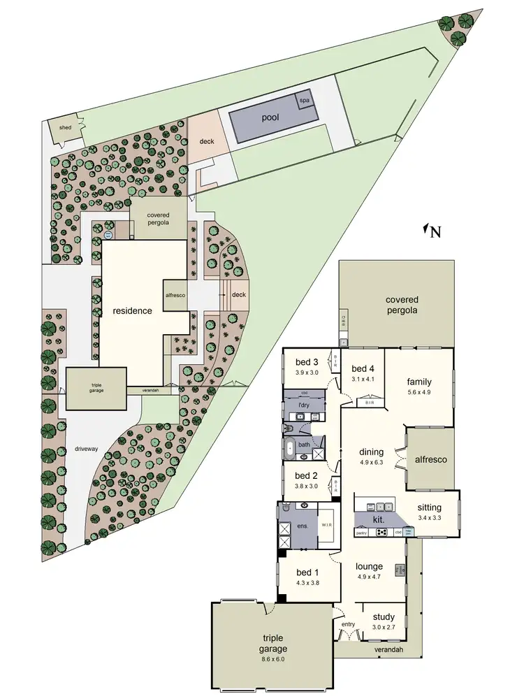 Floorplan of Homely house listing, 19 Doonside Drive, Lilydale VIC 3140