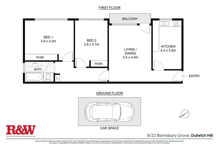 Floorplan of Homely apartment listing, 8/22 Barnsbury Grove, Dulwich Hill NSW 2203