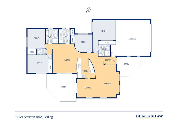Floorplan of Homely townhouse listing, 7/121 Streeton Drive, Stirling ACT 2611