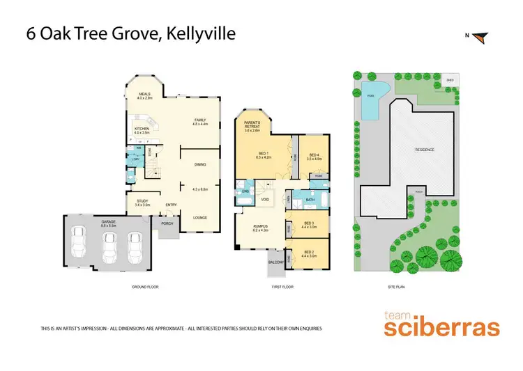 Floorplan of Homely house listing, 6 Oak Tree Grove, Kellyville NSW 2155