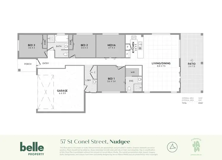 Floorplan of Homely house listing, 57 St Conel Street, Nudgee QLD 4014