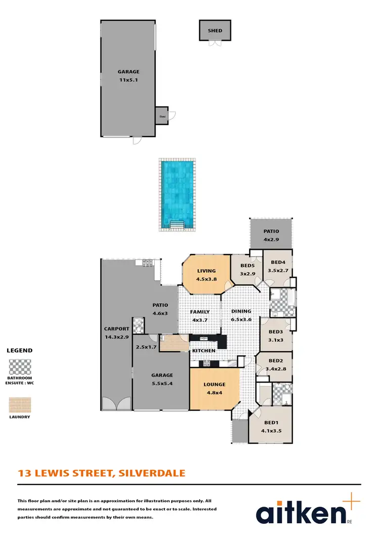 Floorplan of Homely house listing, 13 Lewis Street, Silverdale NSW 2752