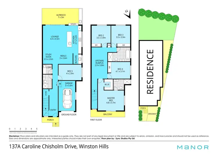 Floorplan of Homely house listing, 137A Caroline Chisholm Drive, Winston Hills NSW 2153