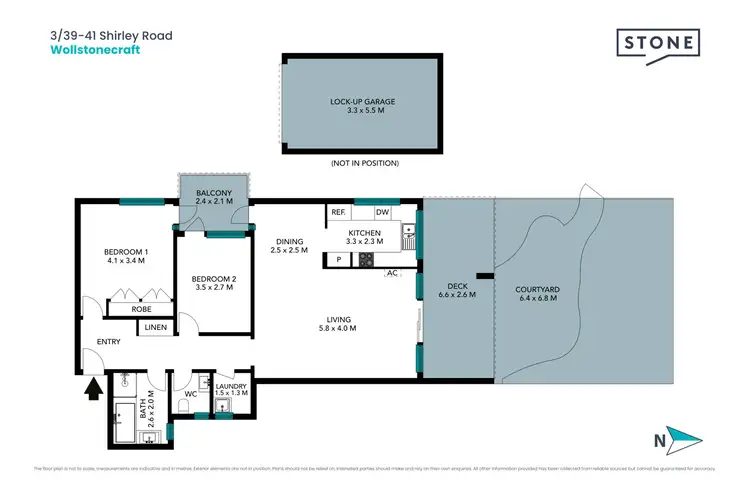 Floorplan of Homely apartment listing, 3/39-41 Shirley Road, Wollstonecraft NSW 2065