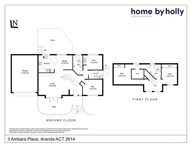 Floorplan of Homely house listing, 3 Ambara Place, Aranda ACT 2614