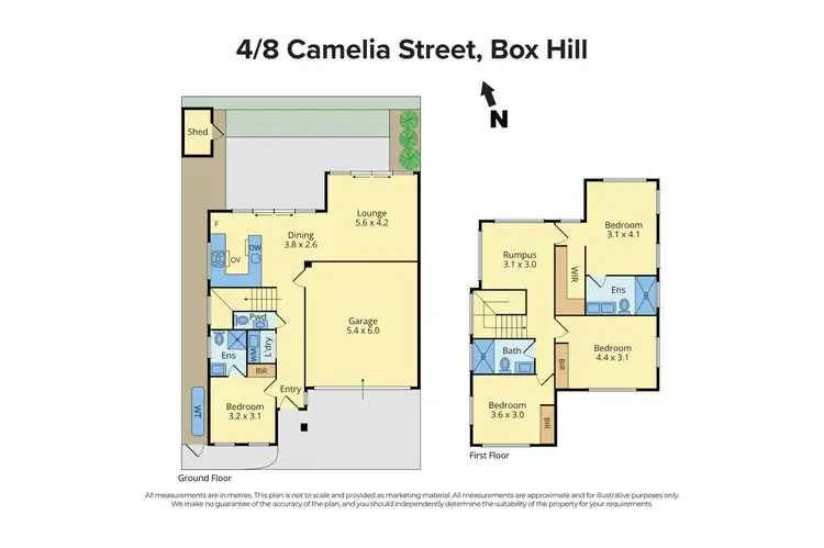 Floorplan of Homely townhouse listing, 4/8 Camelia Street, Box Hill VIC 3128
