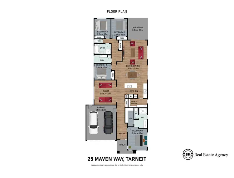Floorplan of Homely house listing, 25 Maven Way, Tarneit VIC 3029