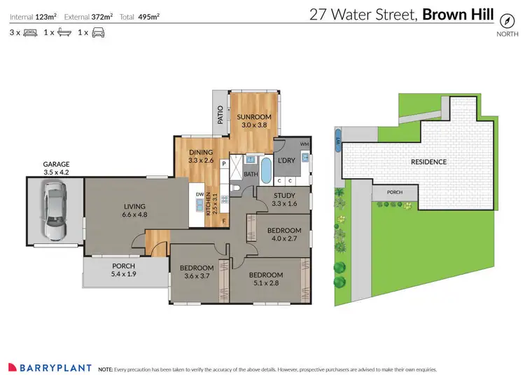Floorplan of Homely house listing, 27 Water Street, Brown Hill VIC 3350