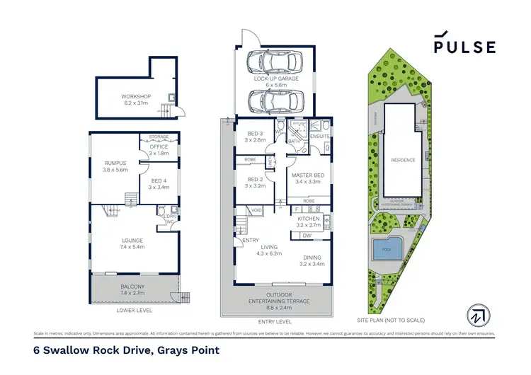 Floorplan of Homely house listing, 6 Swallow Rock Drive, Grays Point NSW 2232