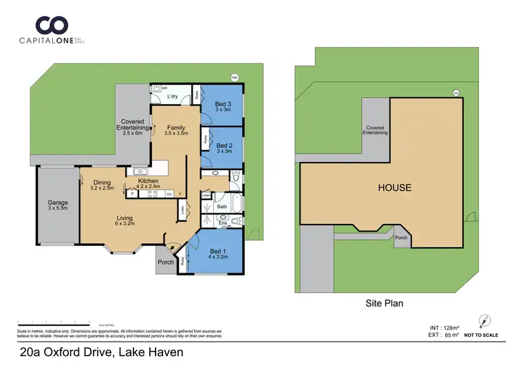 Floorplan of Homely semi-detached listing, 20A Oxford Drive, Lake Haven NSW 2263