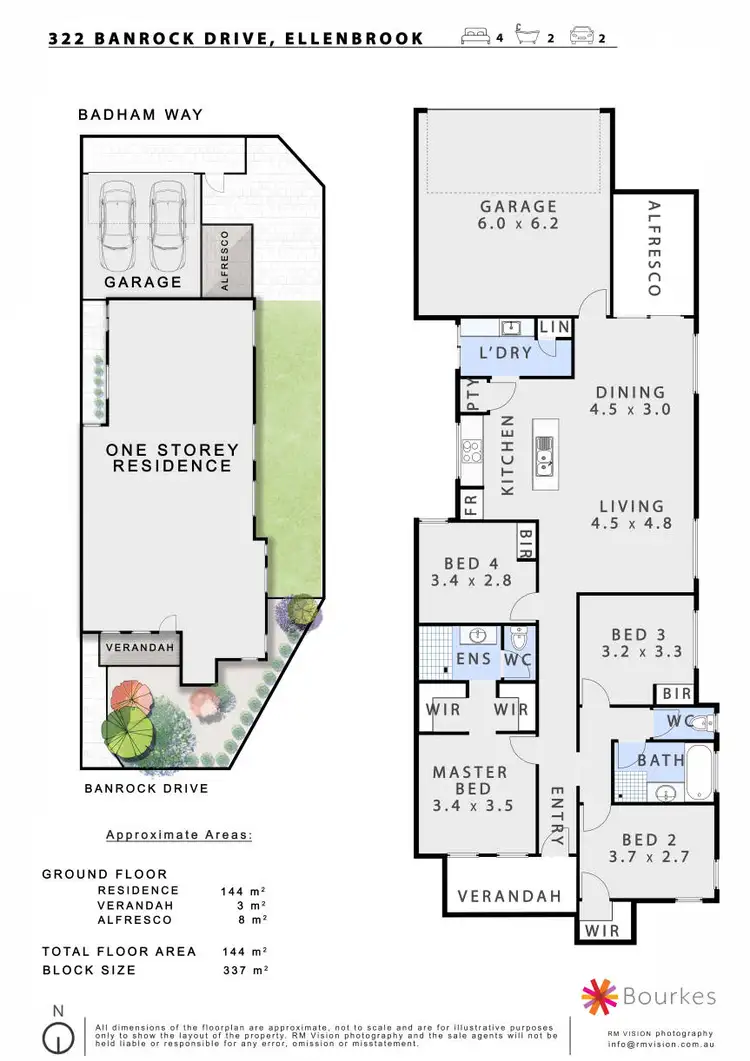 Floorplan of Homely house listing, 322 Banrock Drive, Ellenbrook WA 6069