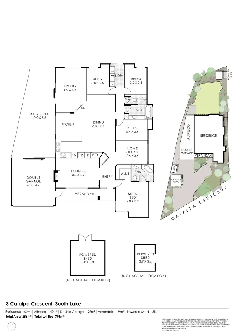 Floorplan of Homely house listing, 3 Catalpa Crescent, South Lake WA 6164