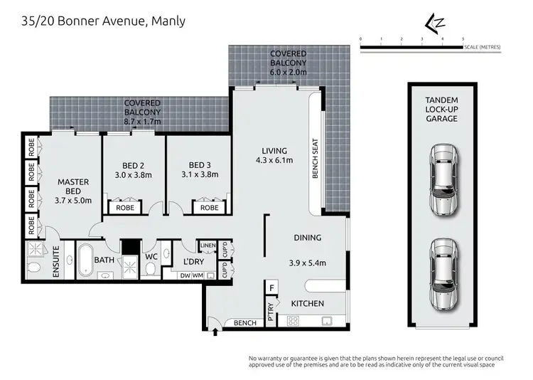 Floorplan of Homely apartment listing, 35/20 Bonner Avenue, Manly NSW 2095