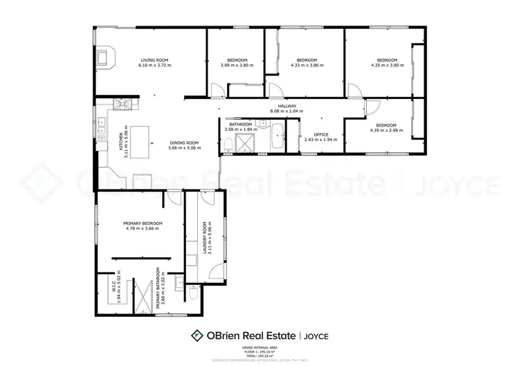 Floorplan of Homely house listing, 56 Twamley Road, Glenrowan VIC 3675