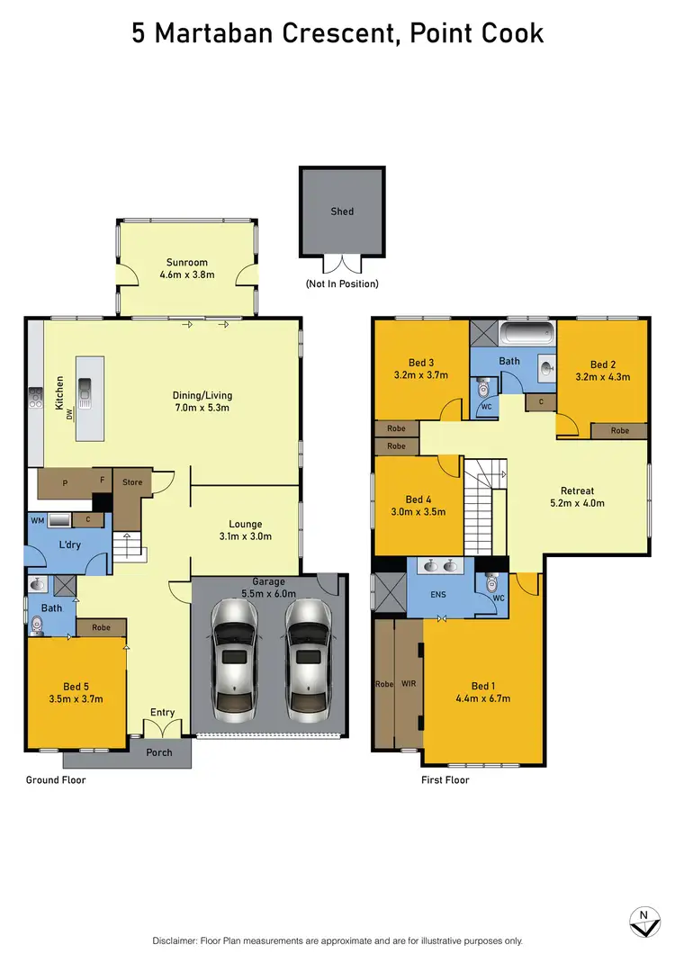 Floorplan of Homely house listing, 5 Martaban Crescent, Point Cook VIC 3030