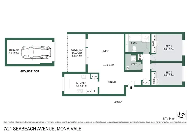 Floorplan of Homely unit listing, 7/21 Seabeach Avenue, Mona Vale NSW 2103
