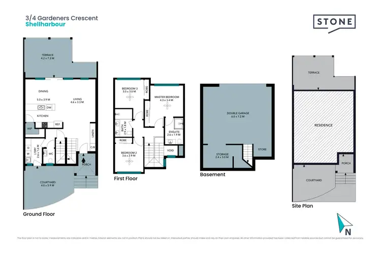 Floorplan of Homely townhouse listing, 3/4 Gardeners Crescent, Shellharbour NSW 2529