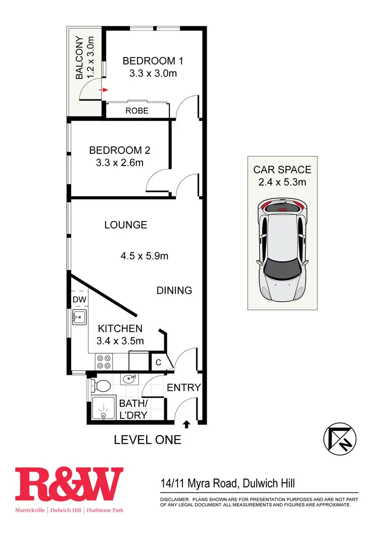 Floorplan of Homely apartment listing, 14/11 Myra Road, Dulwich Hill NSW 2203