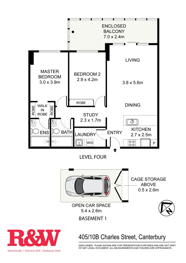 Floorplan of Homely apartment listing, 405/10B Charles Street, Canterbury NSW 2193