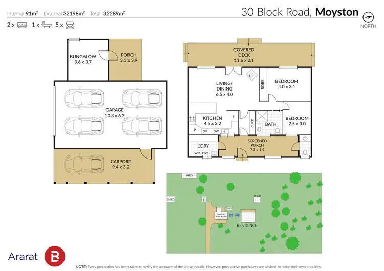 Floorplan of Homely house listing, 30 Block Road, Moyston VIC 3377