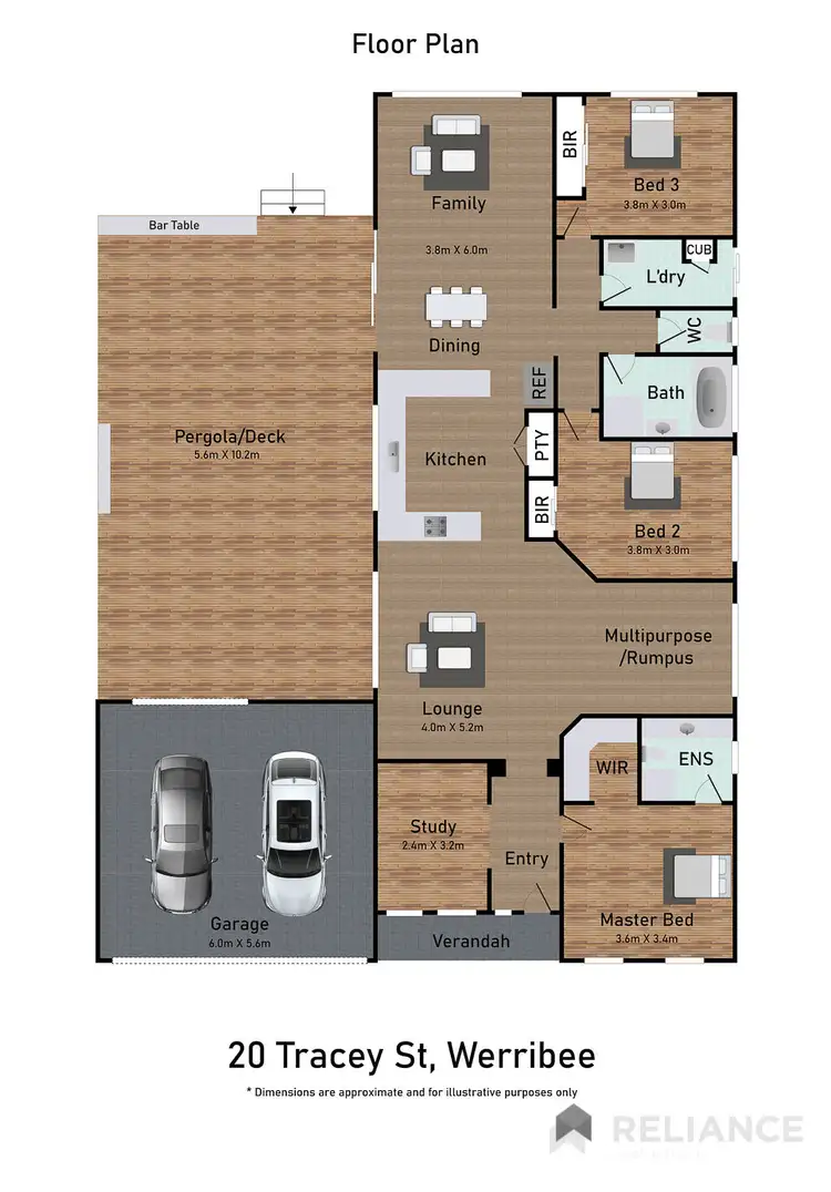 Floorplan of Homely house listing, 20 Tracey Street, Werribee VIC 3030