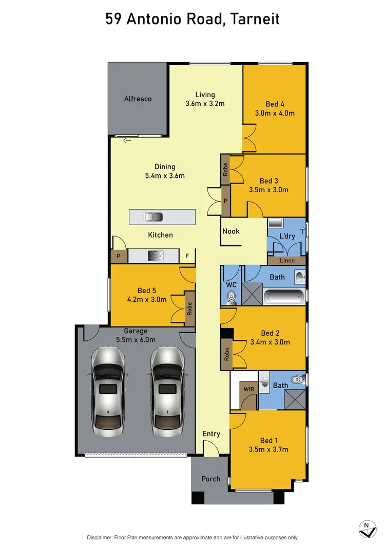 Floorplan of Homely house listing, 59 Antonio Road, Tarneit VIC 3029