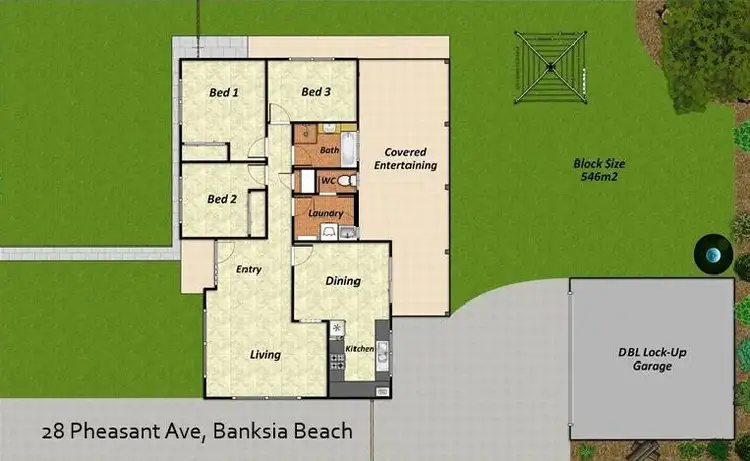 Floorplan of Homely house listing, 28 Pheasant Avenue, Banksia Beach QLD 4507